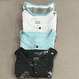 Toddler Boys Tank Top Set - Black, Light Blue, Gray, White